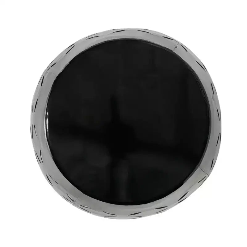Table d'appoint cylindrique industrielle Zeus & Ruta 12 avec découpe incurvée pour l'intérieur et l'extérieur