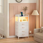 Meuble de rangement avec 4 tiroirs, équipé d'un plateau en bois et d'une coiffeuse, adapté aux chambres et aux cuisines, 41x29x83.5 cm