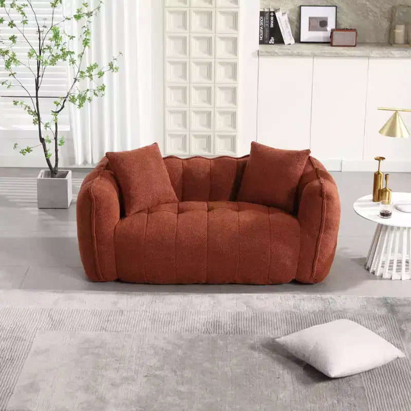 Pouf TUYOHW pour 2 personnes, canapé de sol en mousse haute résilience pour un confort spacieux, siège confortable pour le salon et les espaces partagés
