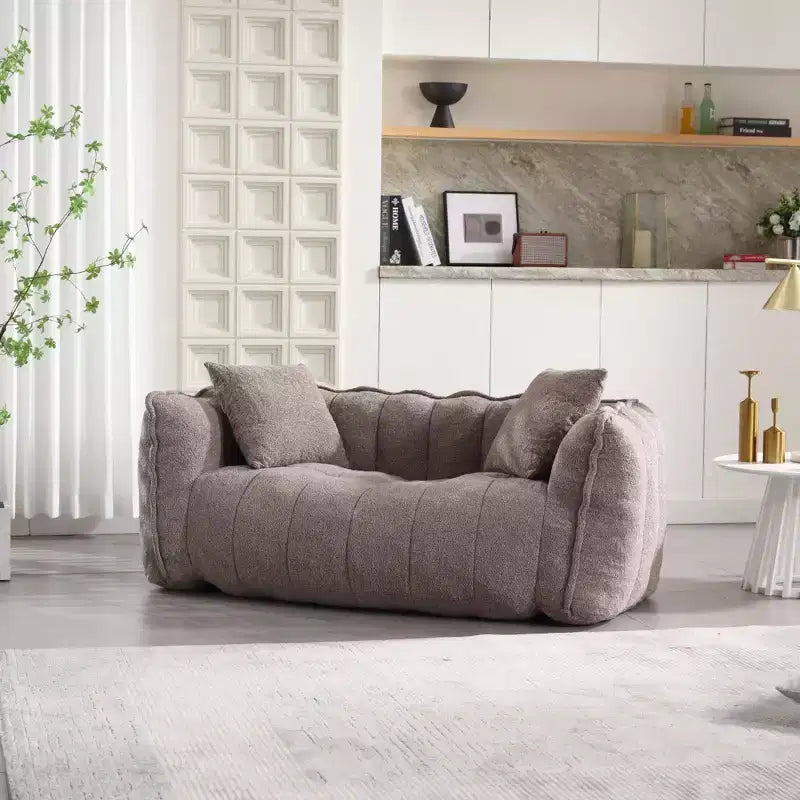 Pouf TUYOHW pour 2 personnes, canapé de sol en mousse haute résilience pour un confort spacieux, siège confortable pour le salon et les espaces partagés