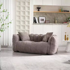 Pouf TUYOHW pour 2 personnes, canapé de sol en mousse haute résilience pour un confort spacieux, siège confortable pour le salon et les espaces partagés