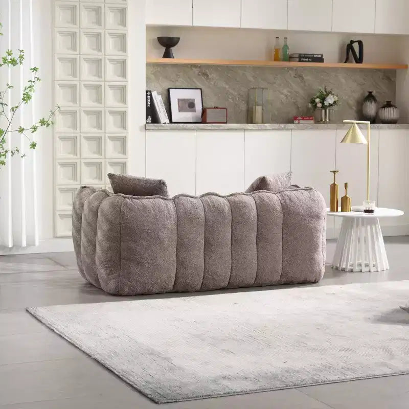 Pouf TUYOHW pour 2 personnes, canapé de sol en mousse haute résilience pour un confort spacieux, siège confortable pour le salon et les espaces partagés