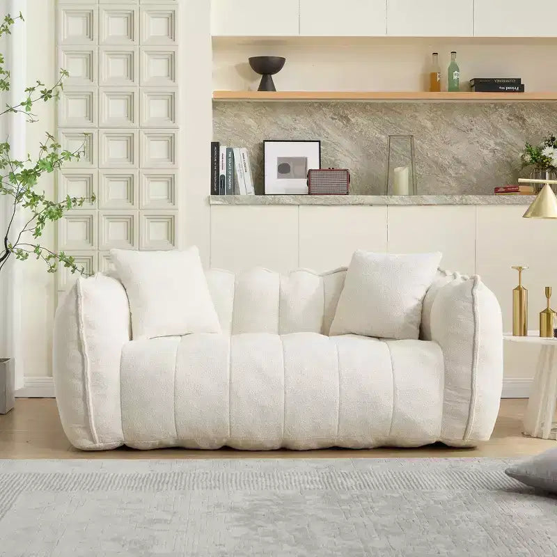 Pouf TUYOHW pour 2 personnes, canapé de sol en mousse haute résilience pour un confort spacieux, siège confortable pour le salon et les espaces partagés