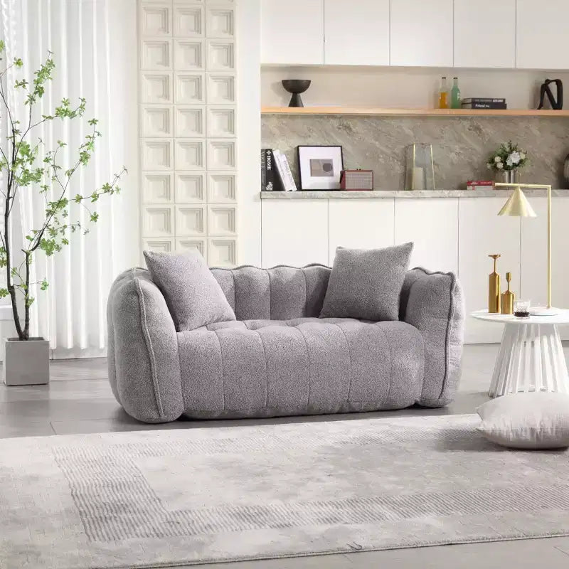 Pouf TUYOHW pour 2 personnes, canapé de sol en mousse haute résilience pour un confort spacieux, siège confortable pour le salon et les espaces partagés