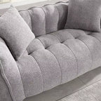 Pouf TUYOHW pour 2 personnes, canapé de sol en mousse haute résilience pour un confort spacieux, siège confortable pour le salon et les espaces partagés