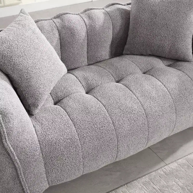 Pouf TUYOHW pour 2 personnes, canapé de sol en mousse haute résilience pour un confort spacieux, siège confortable pour le salon et les espaces partagés