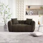 Pouf TUYOHW pour 2 personnes, canapé de sol en mousse haute résilience pour un confort spacieux, siège confortable pour le salon et les espaces partagés