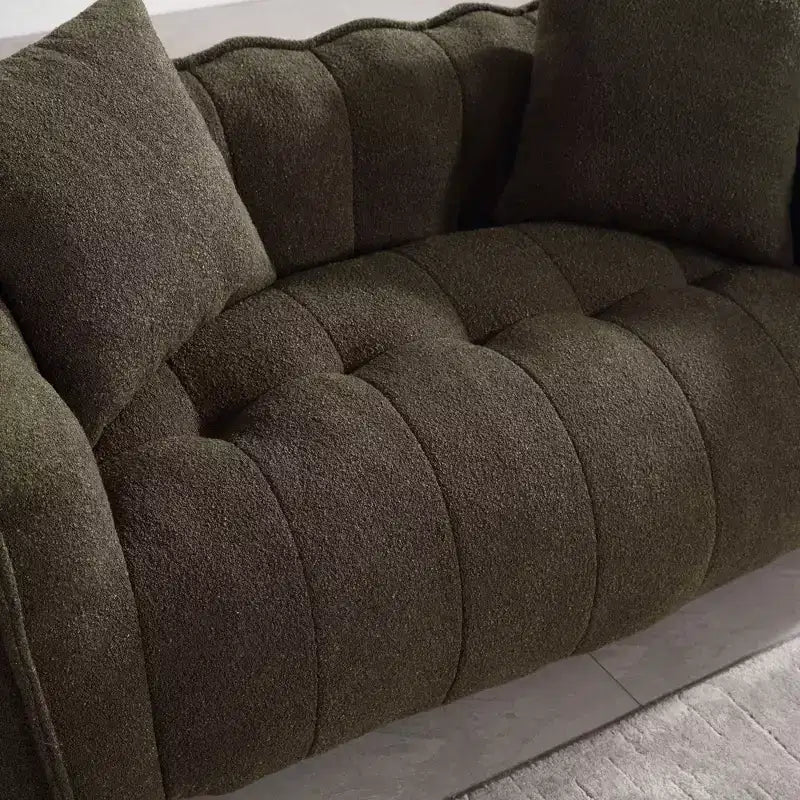 Pouf TUYOHW pour 2 personnes, canapé de sol en mousse haute résilience pour un confort spacieux, siège confortable pour le salon et les espaces partagés