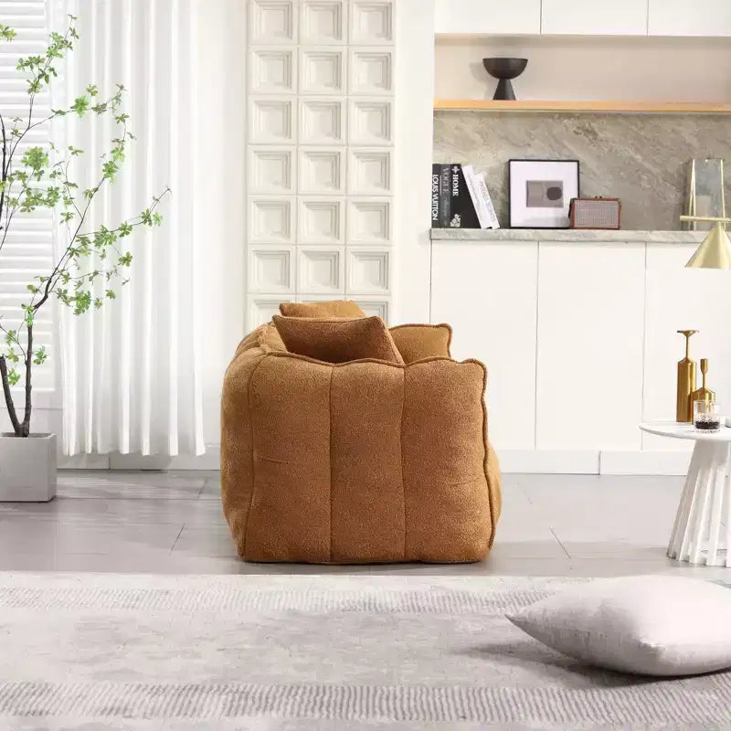 Pouf TUYOHW pour 2 personnes, canapé de sol en mousse haute résilience pour un confort spacieux, siège confortable pour le salon et les espaces partagés