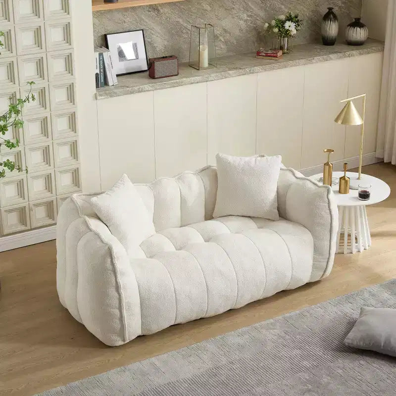 Pouf TUYOHW pour 2 personnes, canapé de sol en mousse haute résilience pour un confort spacieux, siège confortable pour le salon et les espaces partagés