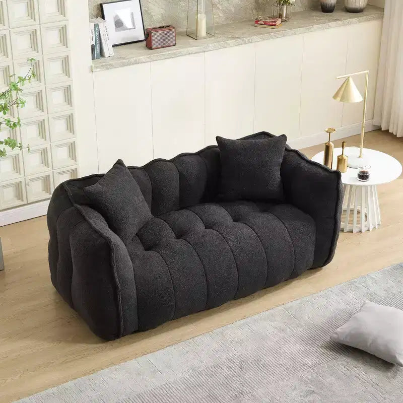 Pouf TUYOHW pour 2 personnes, canapé de sol en mousse haute résilience pour un confort spacieux, siège confortable pour le salon et les espaces partagés