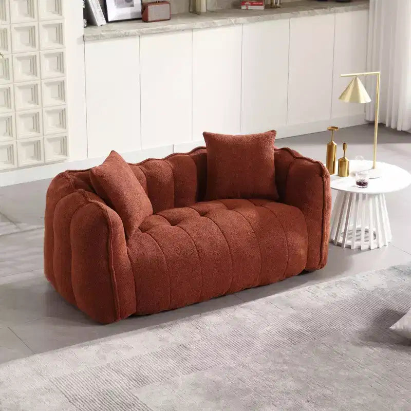 Pouf TUYOHW pour 2 personnes, canapé de sol en mousse haute résilience pour un confort spacieux, siège confortable pour le salon et les espaces partagés