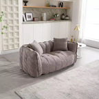 TUYOHW Bean Bag Chair for 2, High-Resilience Foam Floor Sofa Chair for Spacious Comfort, Comfy Seating for Living Room and Shared Spaces