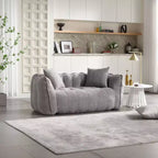 Pouf TUYOHW pour 2 personnes, canapé de sol en mousse haute résilience pour un confort spacieux, siège confortable pour le salon et les espaces partagés
