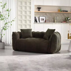Pouf TUYOHW pour 2 personnes, canapé de sol en mousse haute résilience pour un confort spacieux, siège confortable pour le salon et les espaces partagés