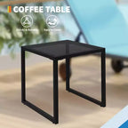2 chaises longues de patio en textile avec table d'appoint, ensemble de chaises longues d'extérieur, chaise longue de piscine avec dossier réglable sur 5 niveaux, chaise de bronzage pour piscine, jardin, plage