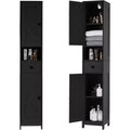 with Adjustable Shelves, Multi-Functional Freestanding Cabinet for Bathroom, Kitchen