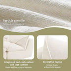 GDFStudio Milo Canapé modulaire moderne 116 en chenille entièrement compressée avec mousse haute densité et ottomane
