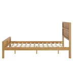 Lit panneau moderne GDFStudio Eiko avec tête de lit en bois