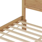 Lit panneau moderne GDFStudio Eiko avec tête de lit en bois