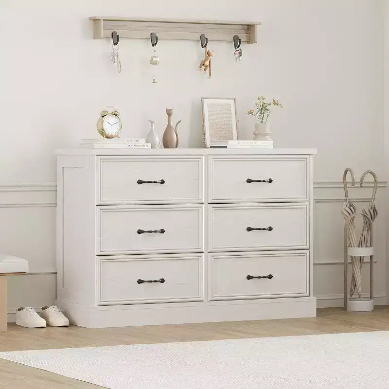 Table de chevet avec tiroirs moderne, meuble de rangement idéal pour l'organisation de la chambre à coucher, mobilier peu encombrant, construction en bois durable