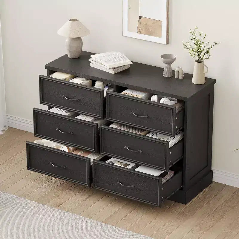 Table de chevet avec tiroirs moderne, meuble de rangement idéal pour l'organisation de la chambre à coucher, mobilier peu encombrant, construction en bois durable