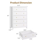 COZONY Commode de chambre 37/45 Tall avec 4/5 tiroirs, armoire de rangement pour vêtements pour placard, couloir