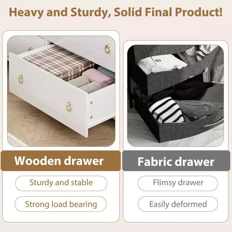 COZONY Commode de chambre 37/45 Tall avec 4/5 tiroirs, armoire de rangement pour vêtements pour placard, couloir