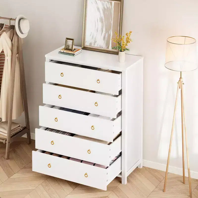 COZONY Commode de chambre 37/45 Tall avec 4/5 tiroirs, armoire de rangement pour vêtements pour placard, couloir