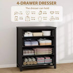 COZONY Commode de chambre 37/45 Tall avec 4/5 tiroirs, armoire de rangement pour vêtements pour placard, couloir
