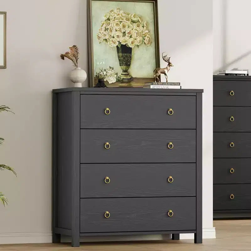 COZONY 37/45 Tall 4/5-Drawer Dresser for Bedroom, Chest of Drawers w/Clothes Storage Cabinet for Closet, Hallway
