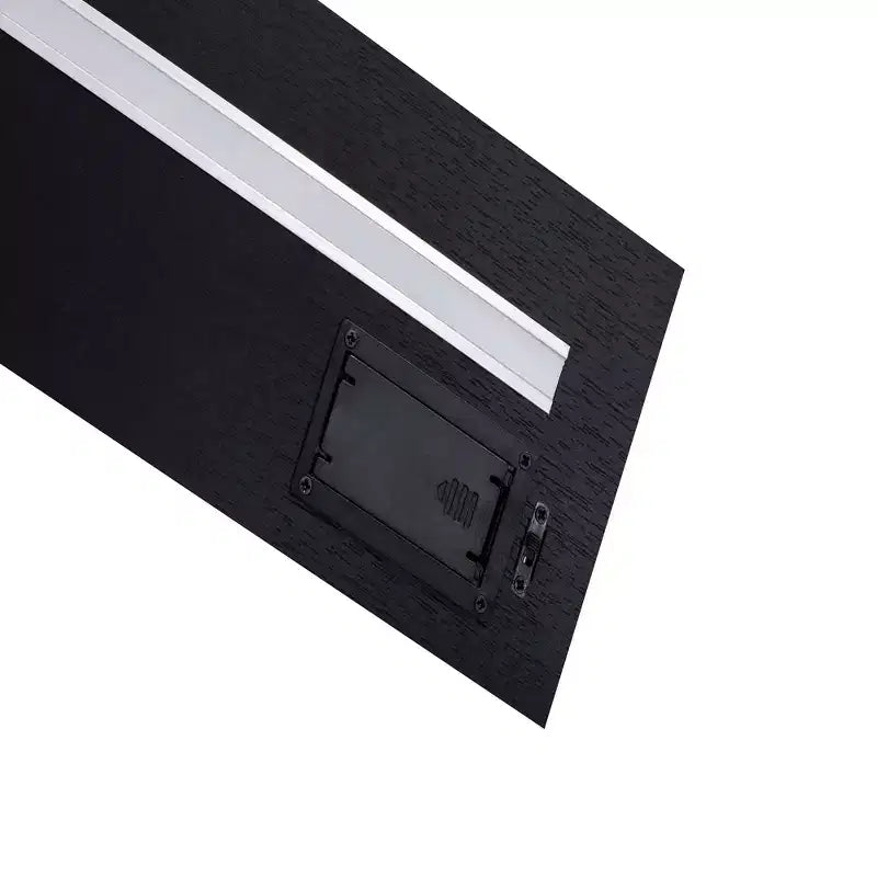 Étagère flottante noire à LED 15,75 po avec support invisible et LED intégrées, parfaite pour la décoration de salle de bain/chambre/cuisine ou pour exposer des livres/plantes