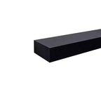 Étagère flottante noire à LED 15,75 po avec support invisible et LED intégrées, parfaite pour la décoration de salle de bain/chambre/cuisine ou pour exposer des livres/plantes