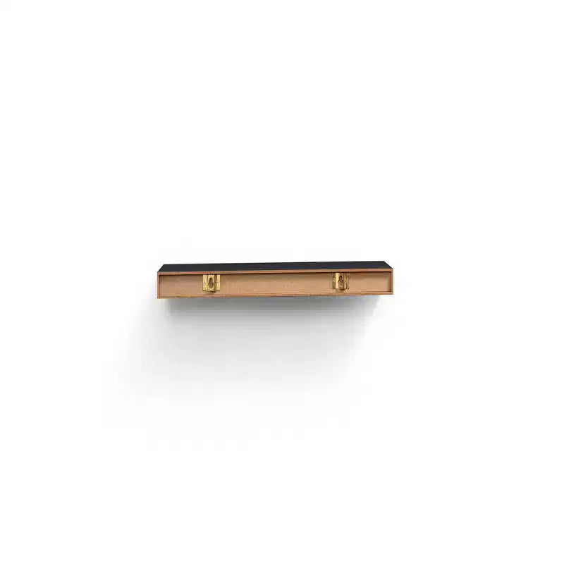 Étagère flottante noire à LED 15,75 po avec support invisible et LED intégrées, parfaite pour la décoration de salle de bain/chambre/cuisine ou pour exposer des livres/plantes