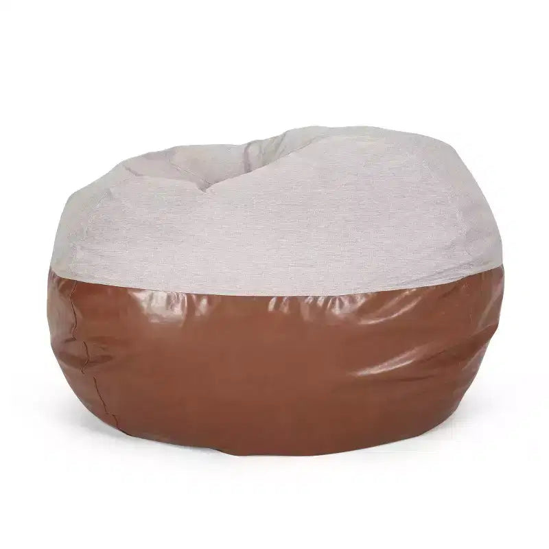 TUYOHW Fauteuil Poire Arrondi 1,5m, Canapé de Sol en Similicuir pour un Nettoyage Facile, Fauteuil Confortable pour Salon et Chambre