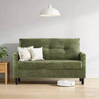 Dyonery Petit canapé deux places, canapé confortable de 127 cm avec coussins épais, canapé deux places sans outils pour chambre, petit canapé deux places pour petits espaces