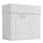 Meuble sous-vasque de salle de bain mural de 21,8 po avec lavabo, meuble de rangement de salle de bain avec tiroirs, meuble-lavabo simple avec étagère réglable
