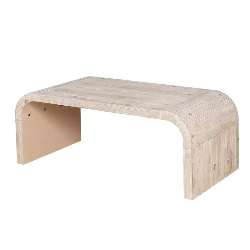 Table basse vintage Clihome Farmhouse Crafts, design Art Déco incurvé