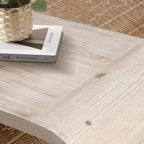 Table basse vintage Clihome Farmhouse Crafts, design Art Déco incurvé