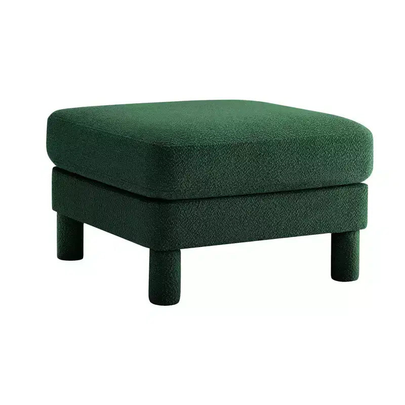 TUYOHW 19.7 Plush Footrest Ottoman,Soft Fabric Ottoman Module for Sectional Sofa,Wooden Frame Square Footstool for Living Room