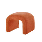 TUYOHW 44 Banc Ottoman moderne en forme de U pour salon, lot de 3, banc de bout de lit empilable, table d'appoint et tabourets en tissu Teddy doux