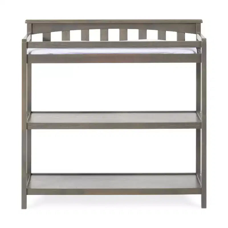 Table à langer plate Child Craft pour bébés, matelas résistant à l'eau et sangle de sécurité inclus, kit anti-basculement inclus pour éviter le basculement, finition sécuritaire pour bébés