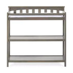 Table à langer plate Child Craft pour bébés, matelas résistant à l'eau et sangle de sécurité inclus, kit anti-basculement inclus pour éviter le basculement, finition sécuritaire pour bébés
