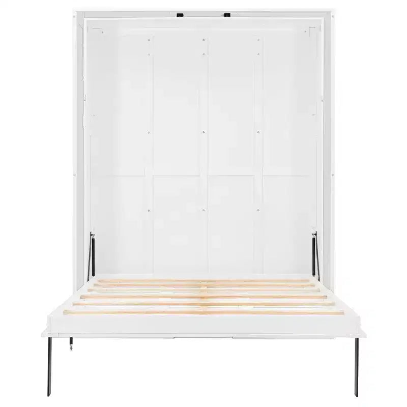 Lit escamotable grand lit Luxystar avec étagères de rangement rotatives pour salon et bureau à domicile