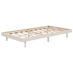 Lit plateforme Bellemave avec lattes épaissies connectées, cadre de lit plateforme flottant en bois massif sans tête de lit pour chambre à coucher