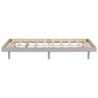 Lit plateforme Bellemave avec lattes épaissies connectées, cadre de lit plateforme flottant en bois massif sans tête de lit pour chambre à coucher