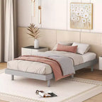 Bellemave Platform Bed with Thicken Slats Connected,Solid Wood Floating Platform Bed Frame without Headboard for Bedroom