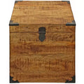 HomeRoots 20 Natural Brown Solid Wood Square End Table