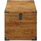 HomeRoots 20 Natural Brown Solid Wood Square End Table