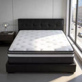King 14 Mattress in a box Hybrid Spring Memory Foam Medium Firm with CertiPUR-US, Antisensitivity in White